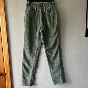 BDG Urban Outfitters Mom High-Rise Green Corduroy Pants Size 24